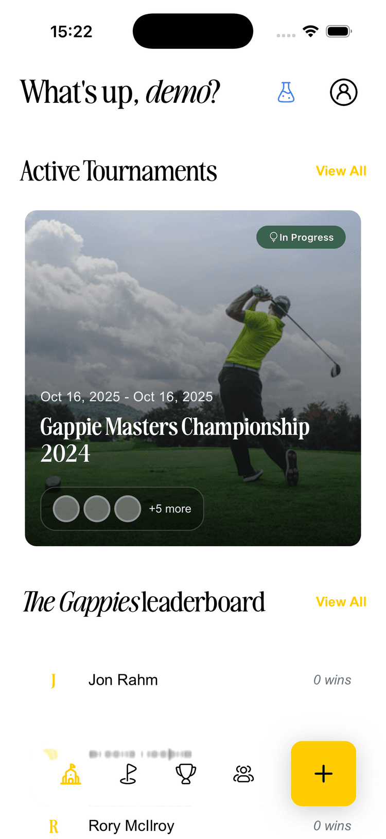 Golf Gappies App Screenshot